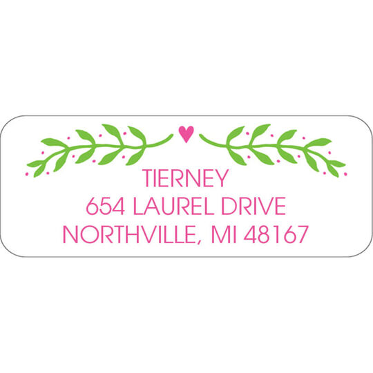 Hanging Over Wreath Address Labels